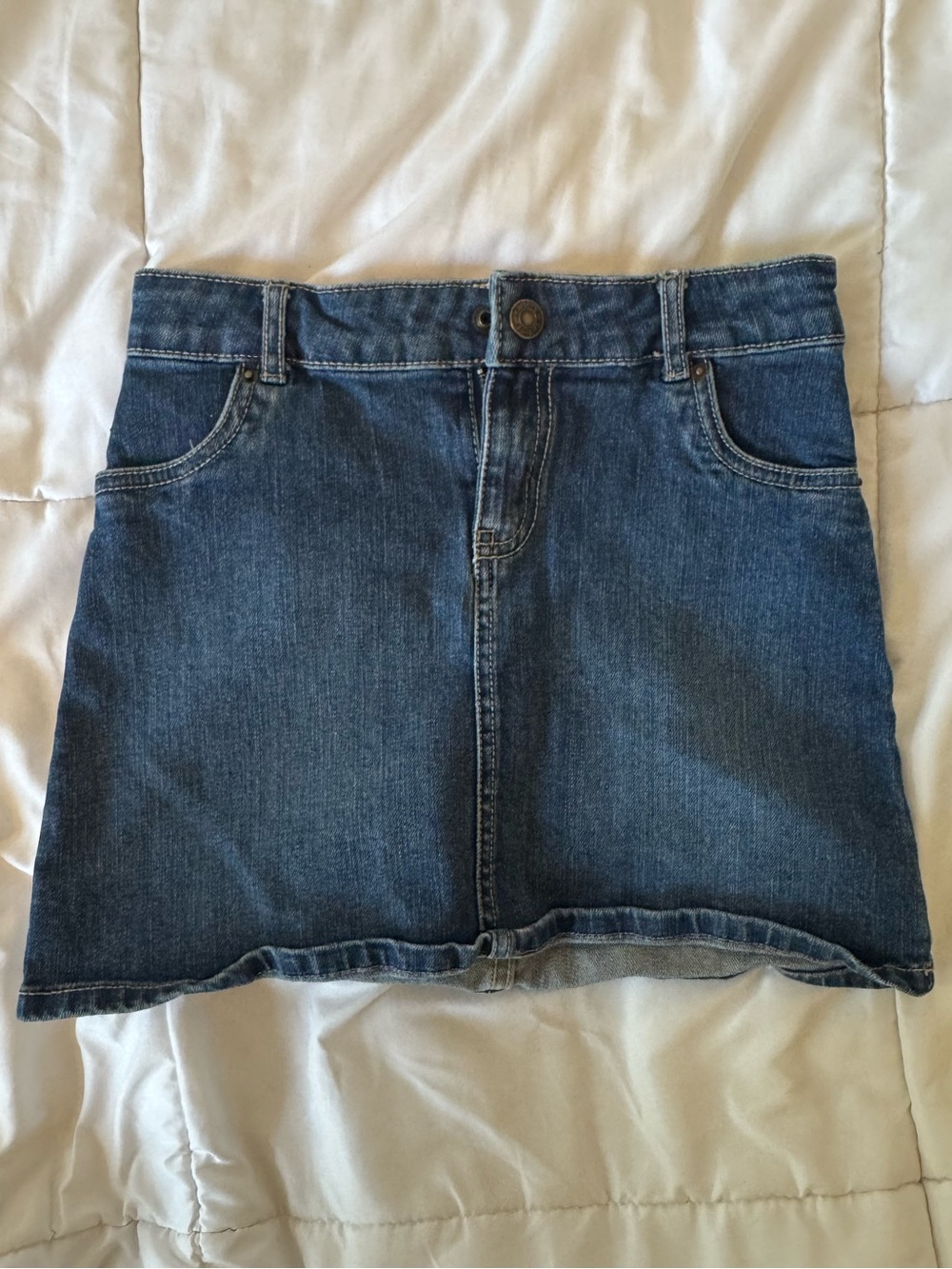 Carter's adjustable waist Blue Denim Mini Skirt sz 8
